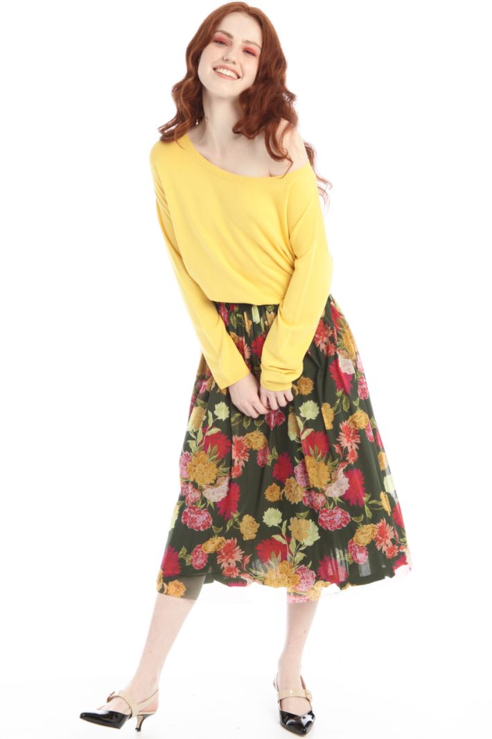 Gonna in tulle stampato Fashion Market - 3
