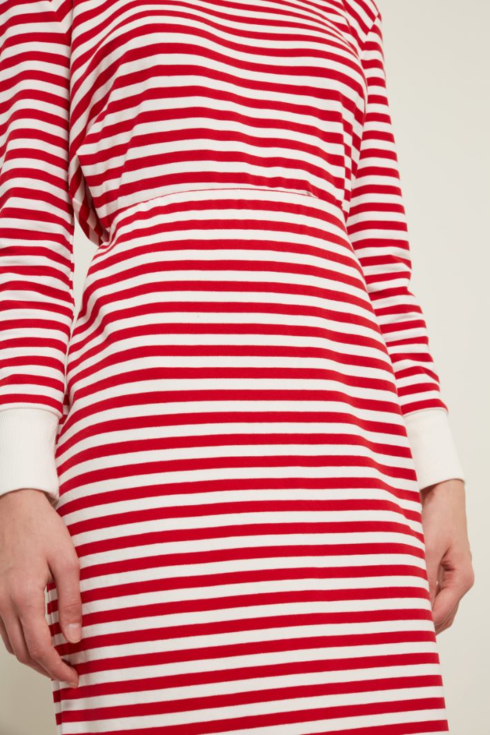 Gonna in jersey - ROSSO BIANCO - Fashion Market - 3