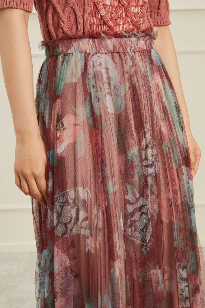 Gonna arricciata in tulle Fashion Market - 3
