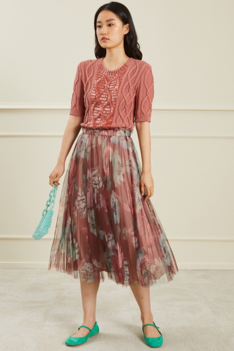 Gonna arricciata in tulle Fashion Market