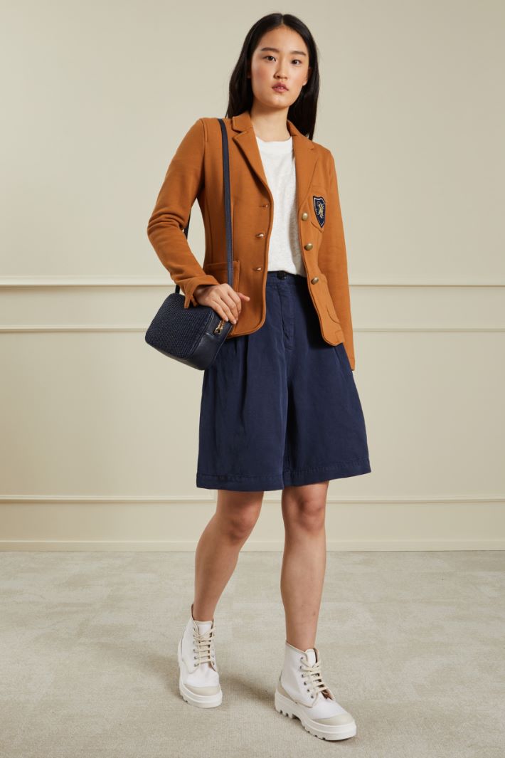 Giacca con stemma - CARAMELLO - Fashion Market