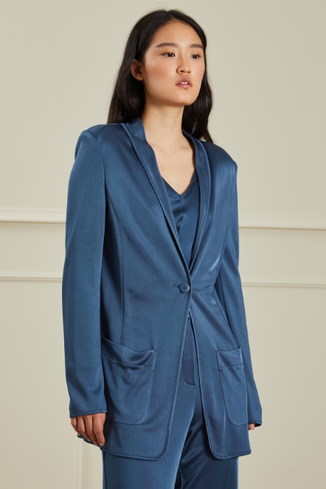 Blazer in jersey di viscosa Fashion Market