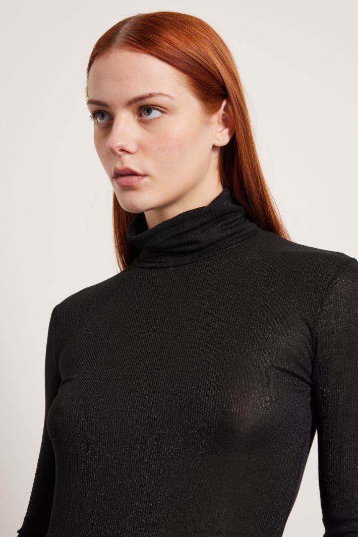 Dolcevita a coste lamé Fashion Market - 3