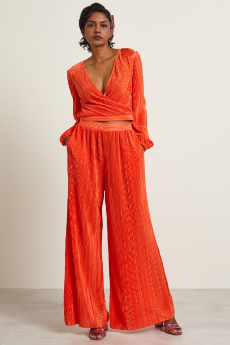 Top corto a plissé Fashion Market