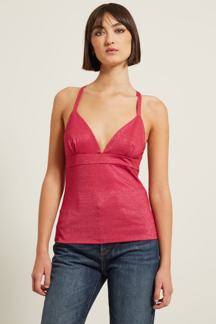 Top smanicato lamè Fashion Market - 3