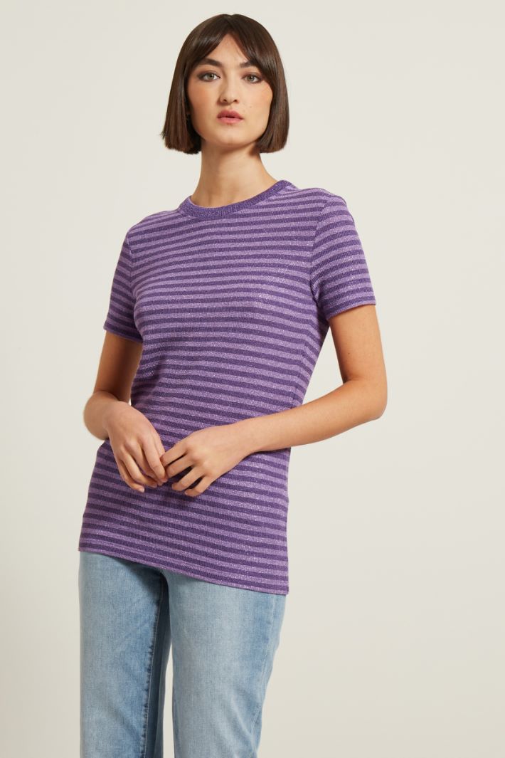 T-shirt a coste lamè Fashion Market - 2