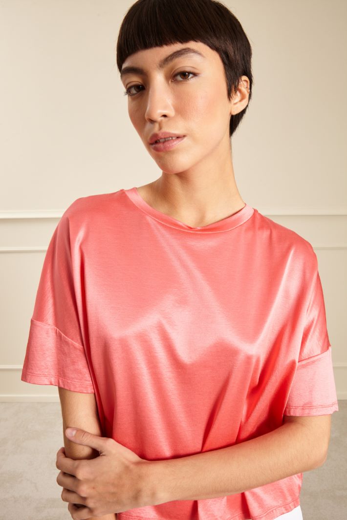 T-shirt in raso Fashion Market - 3