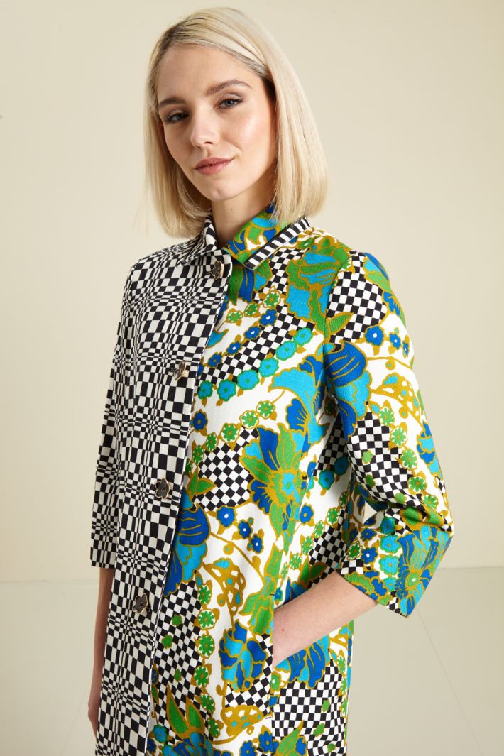 Giacca lunga in stuoia Fashion Market - 3