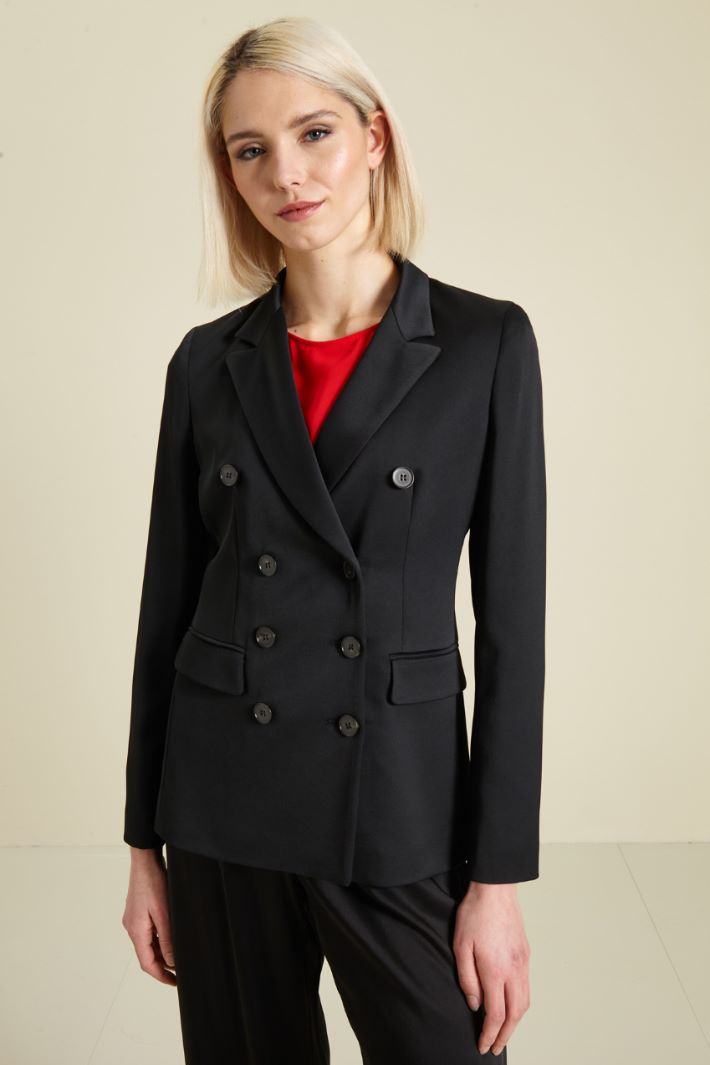 Blazer doppiopetto - NERO - Fashion Market - 2
