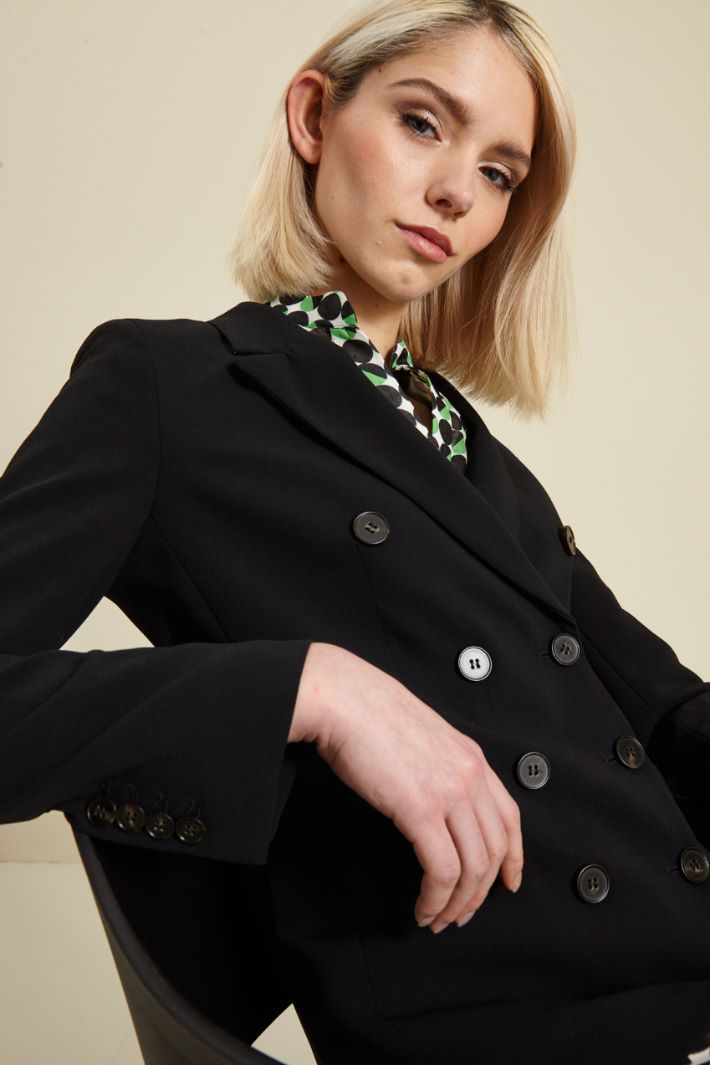 Blazer doppiopetto - NERO - Fashion Market - 3