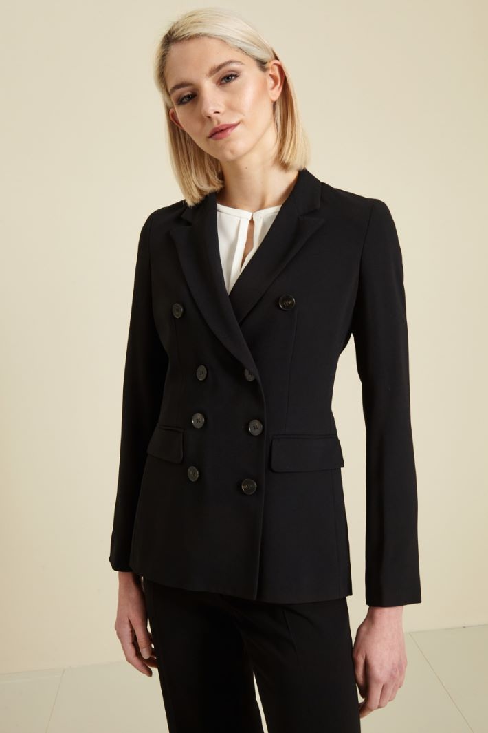 Blazer doppiopetto - NERO - Fashion Market - 2
