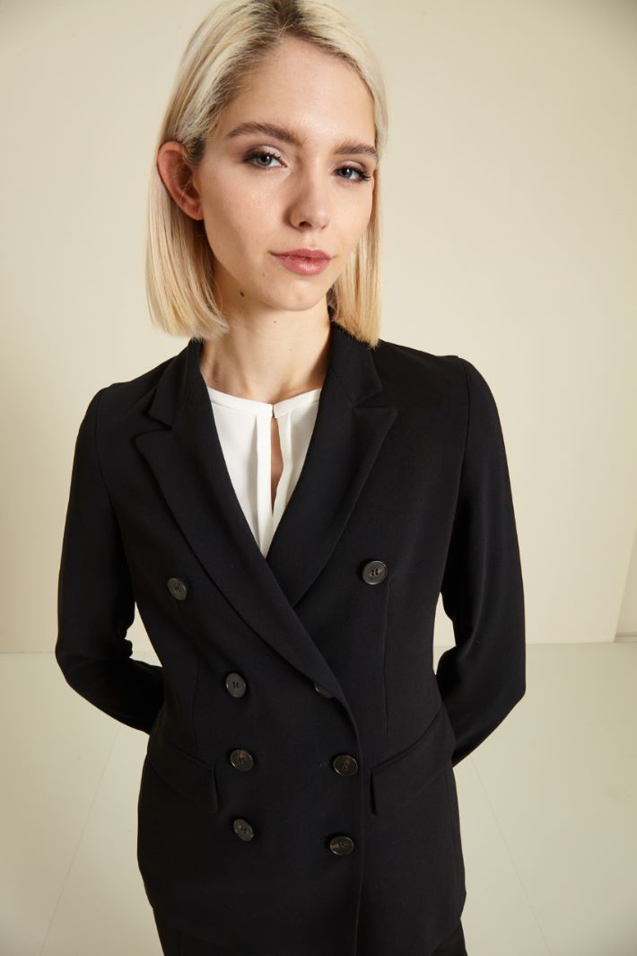 Blazer doppiopetto - NERO - Fashion Market - 3