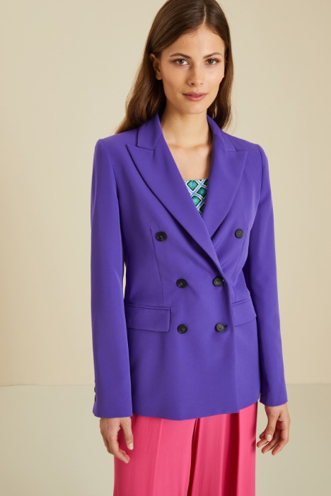Blazer doppiopetto in cady Fashion Market