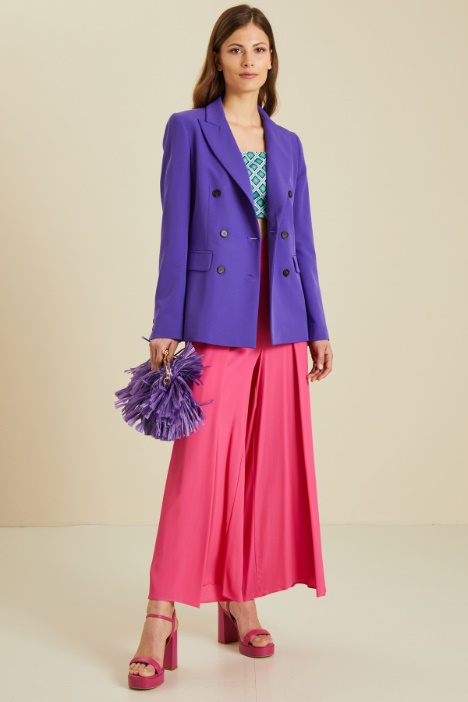 Blazer doppiopetto in cady Fashion Market