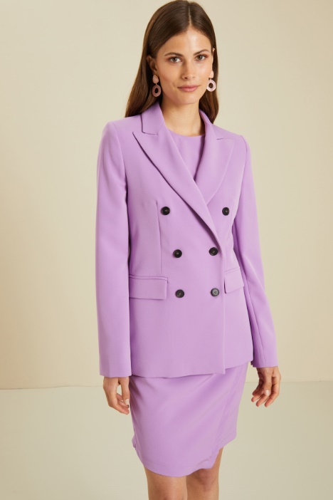 Blazer doppiopetto in cady Fashion Market