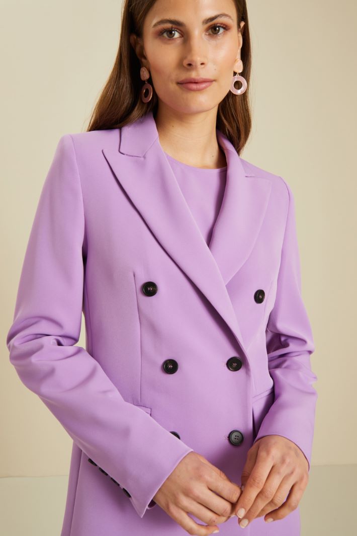 Blazer doppiopetto in cady Fashion Market - 3