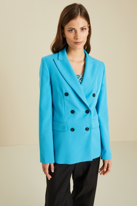 Blazer doppiopetto in cady Fashion Market