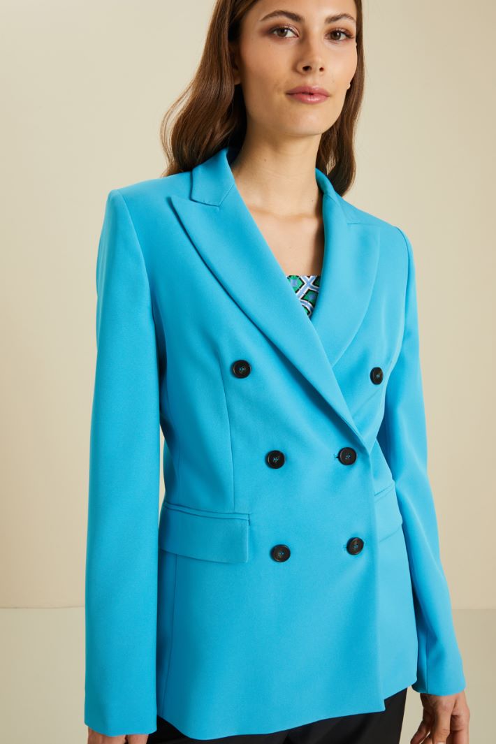 Blazer doppiopetto in cady Fashion Market - 3