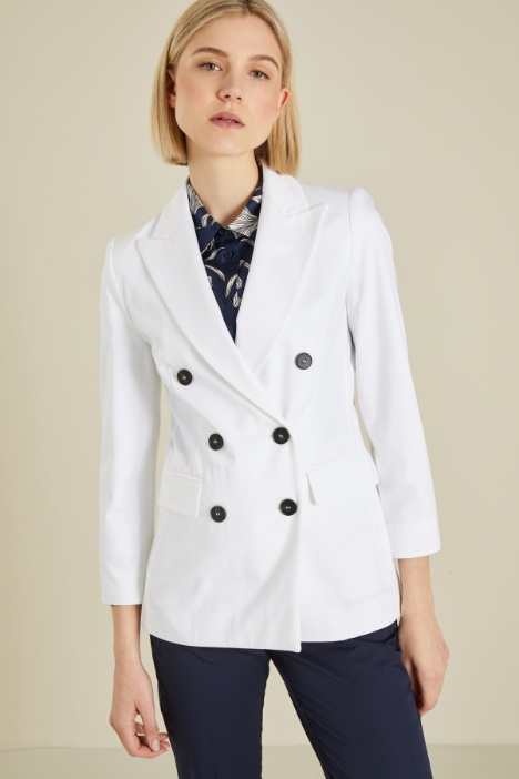 Blazer doppiopetto in cotone Fashion Market