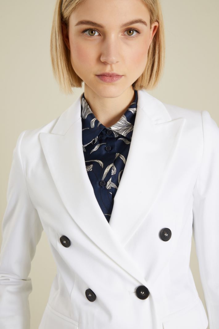 Blazer doppiopetto in cotone Fashion Market - 3