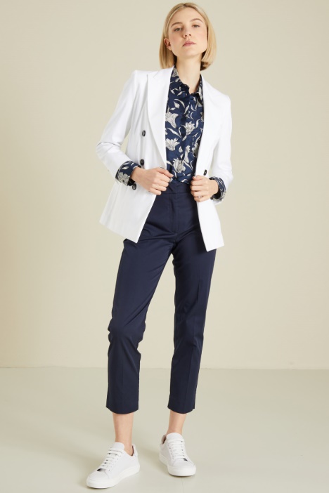 Blazer doppiopetto in cotone Fashion Market