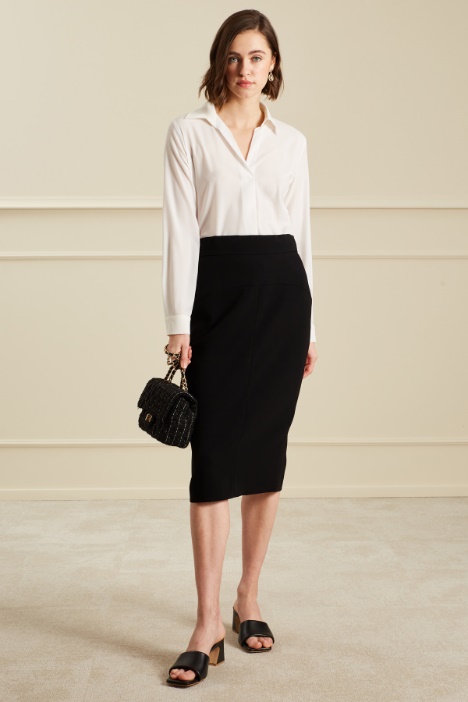 Gonna aderente in cady Fashion Market