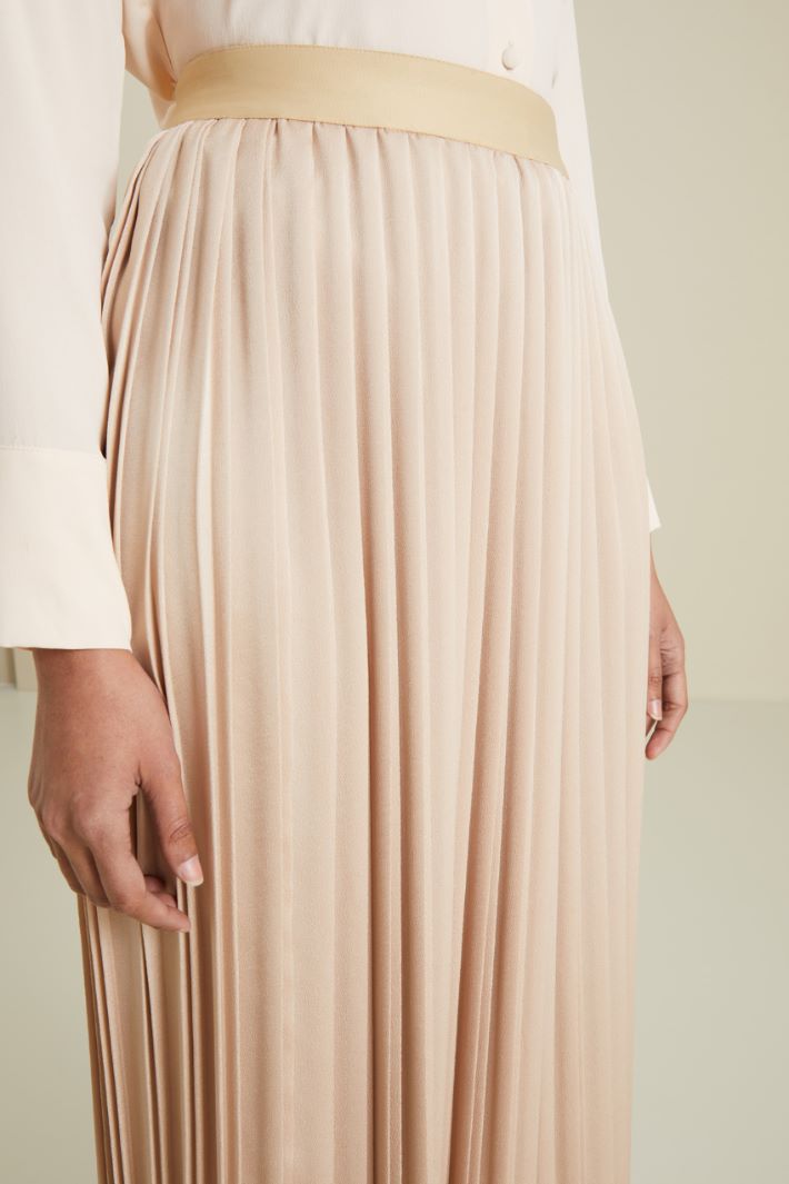 Gonna plissé - BEIGE - Fashion Market - 3