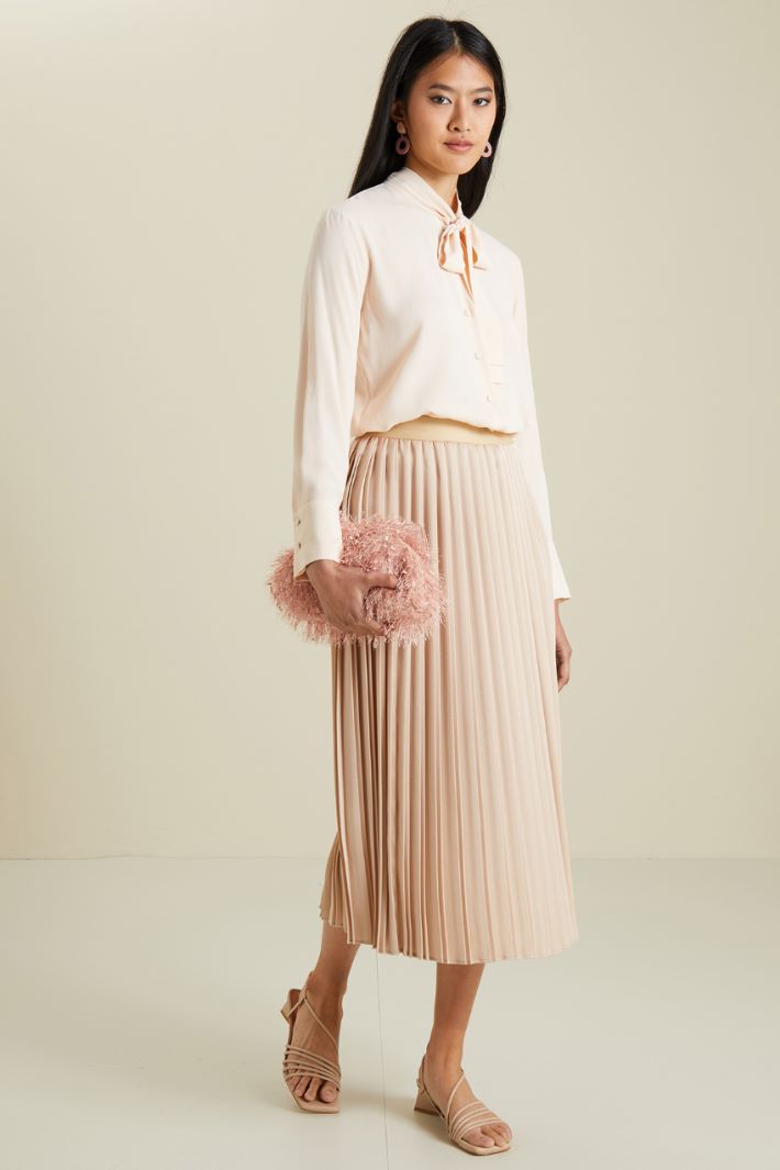 Gonna plissé - BEIGE - Fashion Market