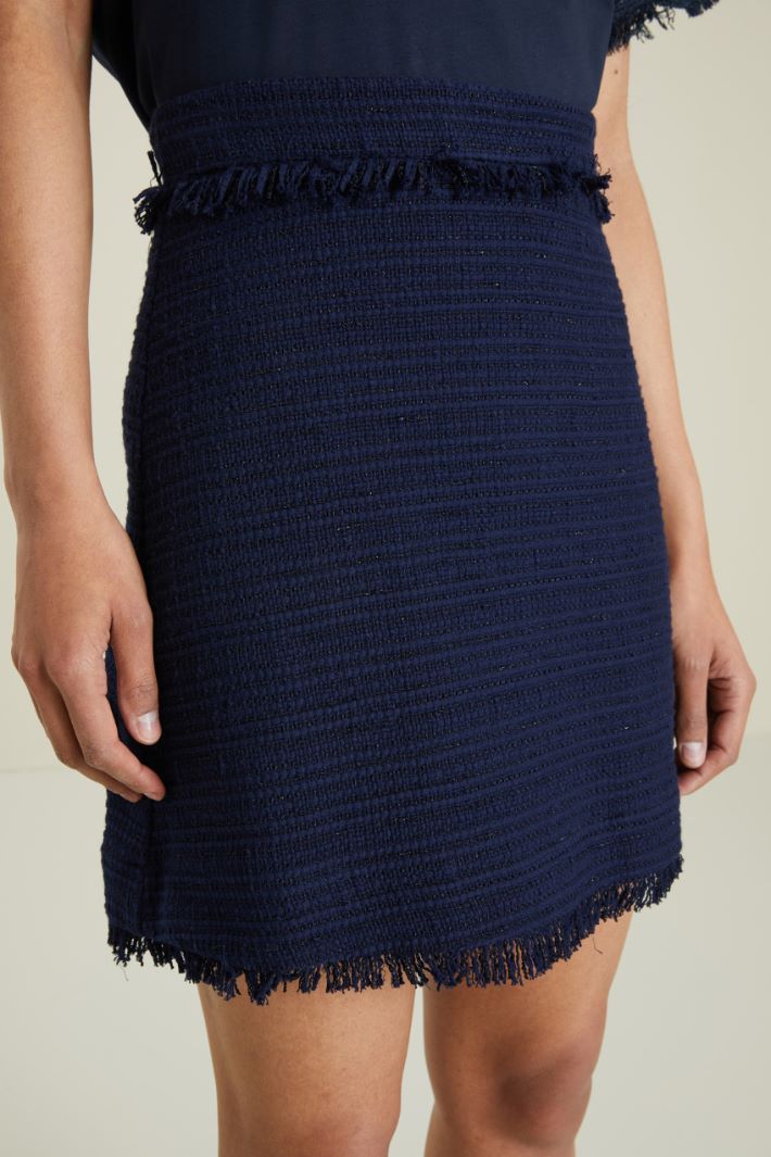 Gonna in tweed - BLU - Fashion Market - 3
