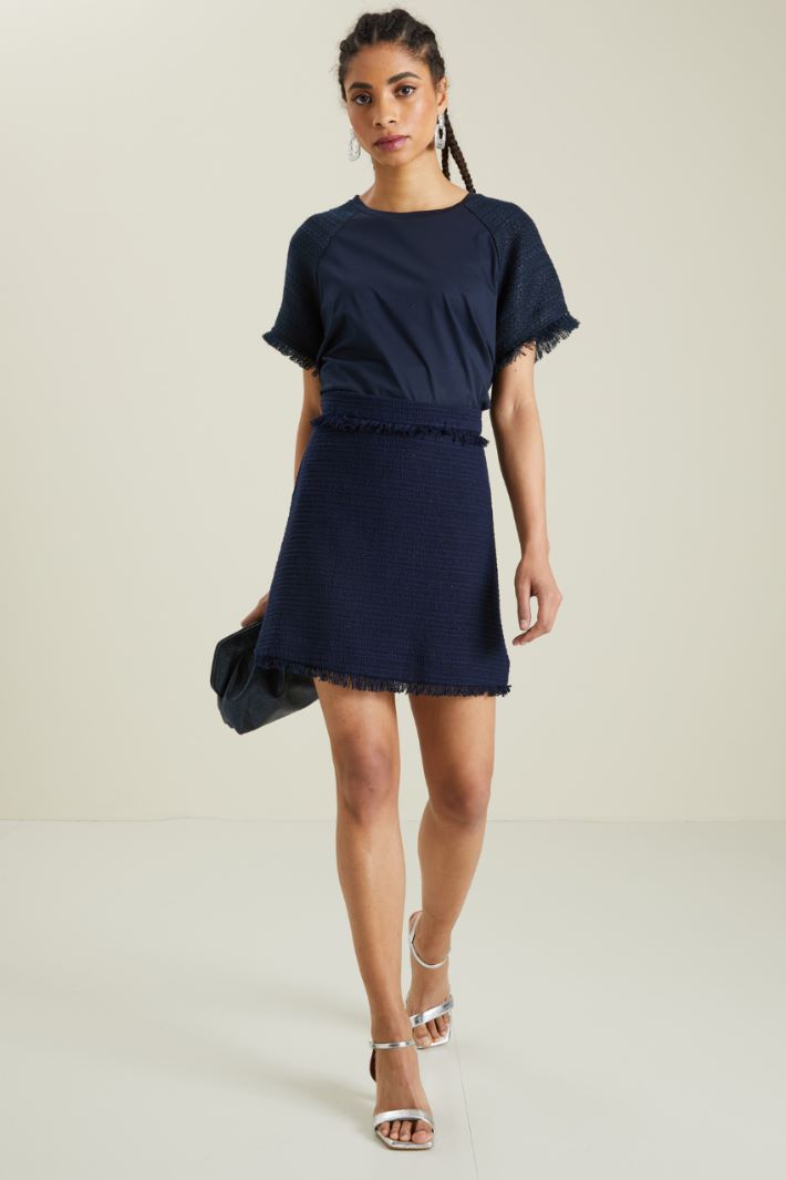 Gonna in tweed - BLU - Fashion Market