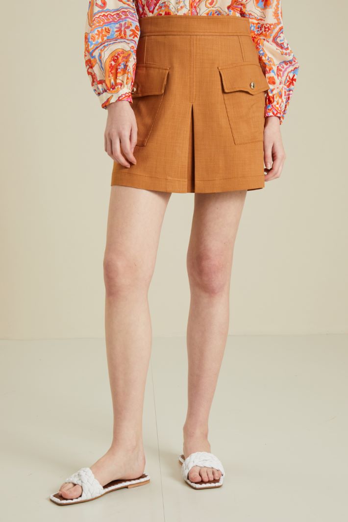 Minigonna in tela Fashion Market - 2