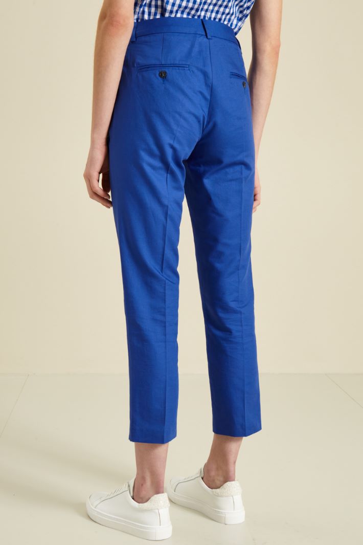 Pantaloni in cotone e lino - BLUETTE - Fashion Market - 4