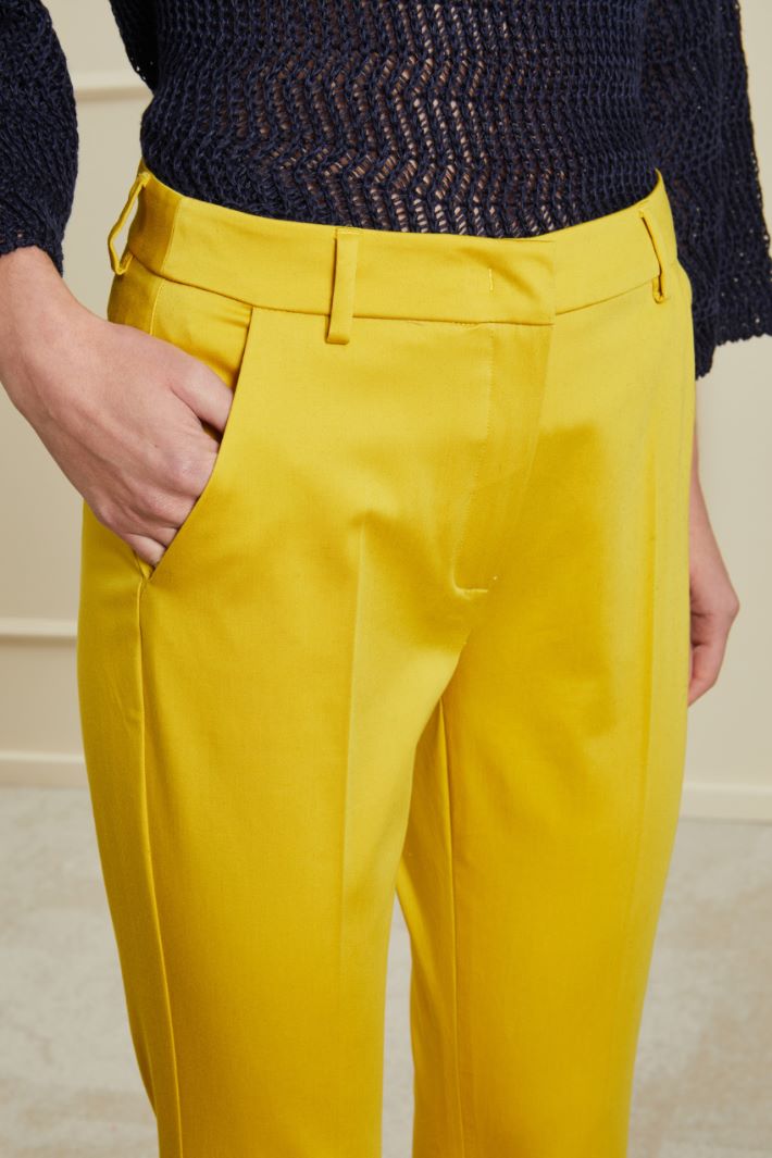 Pantaloni a sigaretta - GIALLO - Fashion Market - 3
