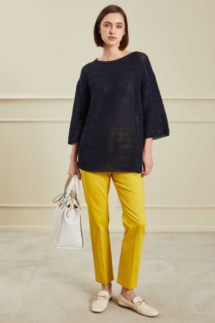 Pantaloni a sigaretta - GIALLO - Fashion Market