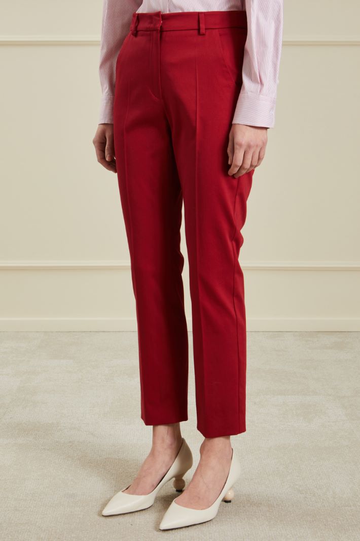 Pantaloni a sigaretta - CILIEGIA - Fashion Market - 2