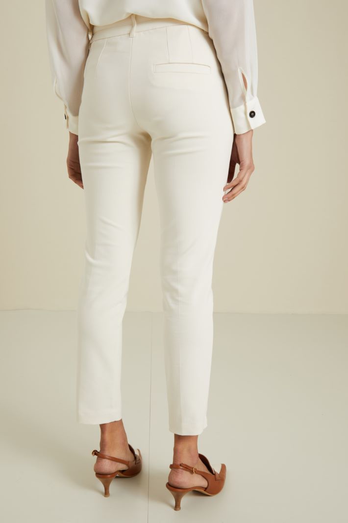 Pantaloni a sigaretta - BIANCO LATTE - Fashion Market - 4