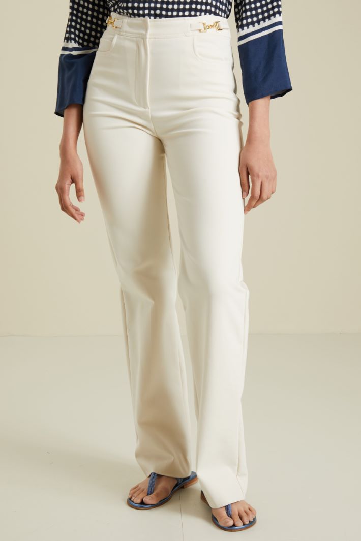 Pantaloni con dettaglio di catena Fashion Market - 2