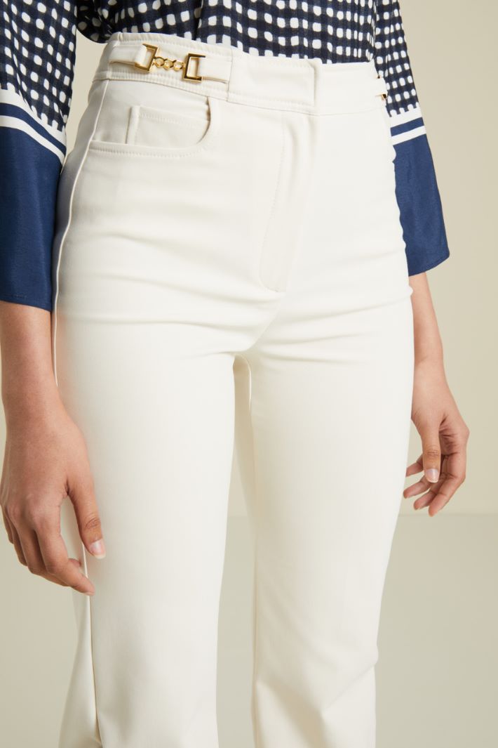 Pantaloni con dettaglio di catena Fashion Market - 3