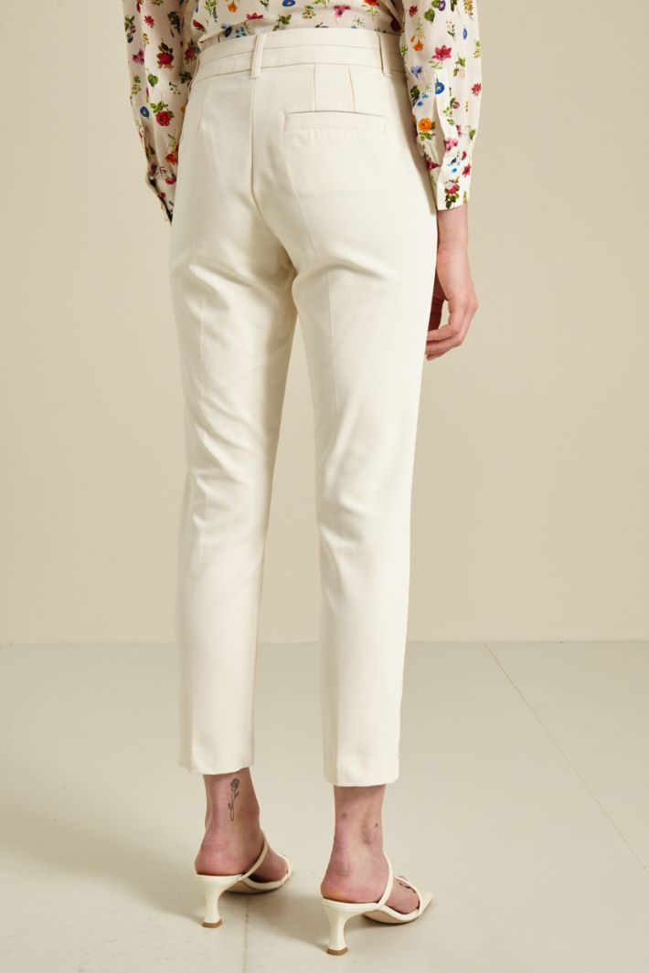 Pantaloni a sigaretta - BIANCO - Fashion Market - 4