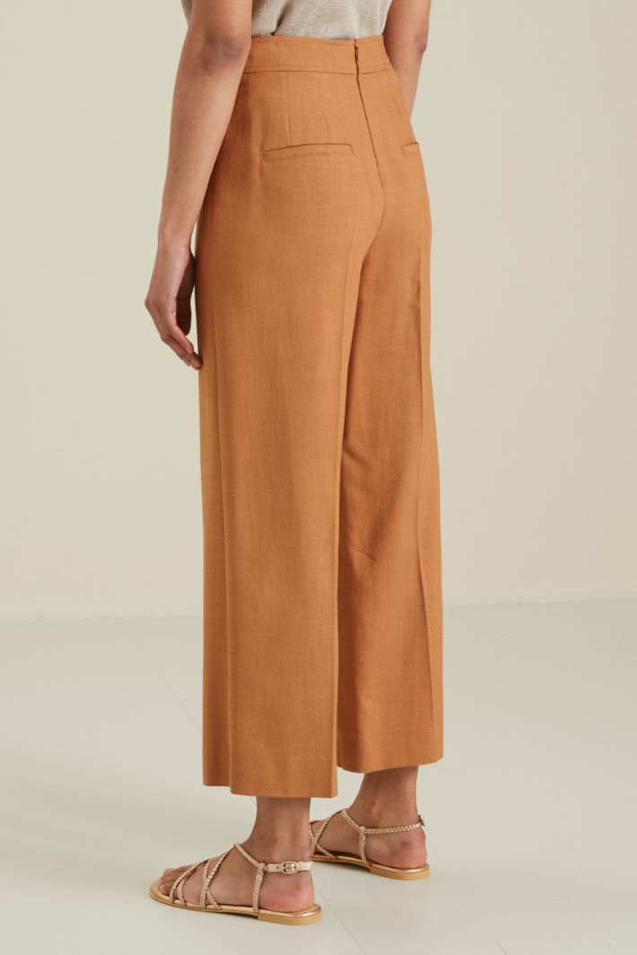 Pantaloni in viscosa - TERRACOTTA - Fashion Market - 4
