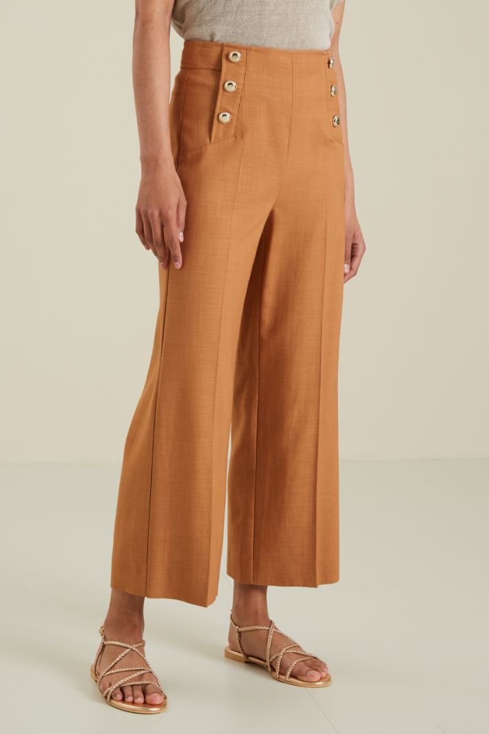 Pantaloni in viscosa - TERRACOTTA - Fashion Market - 2
