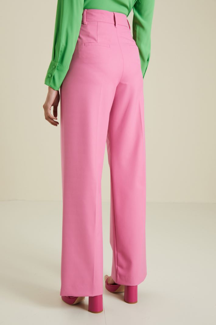 Pantaloni a palazzo - ROSA ACCESO - Fashion Market - 4