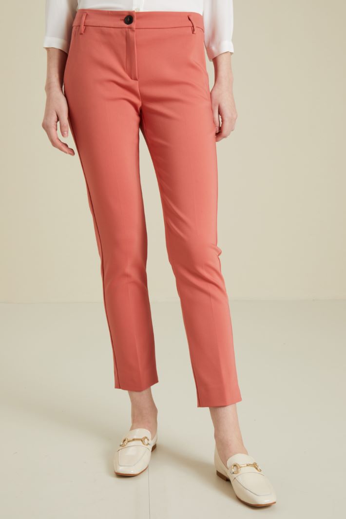 Pantaloni a sigaretta in saglia - CORALLO - Fashion Market - 2