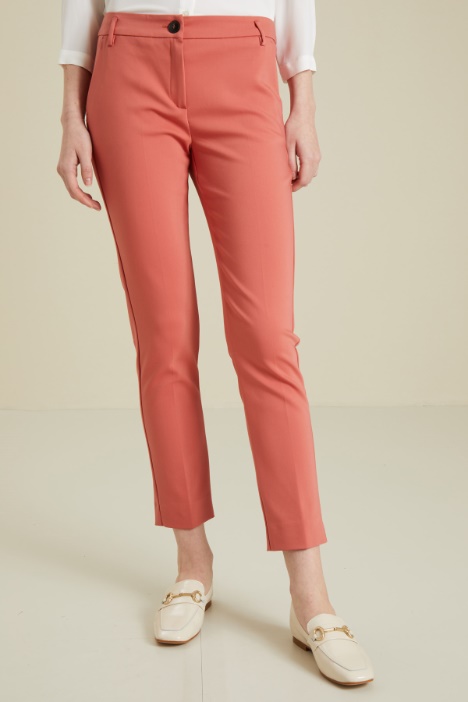 Pantaloni a sigaretta in saglia Fashion Market