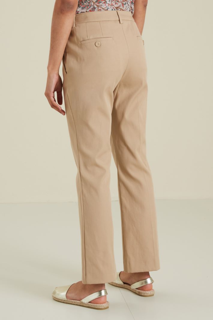 Pantaloni in cotone  - NOCCIOLA - Fashion Market - 4