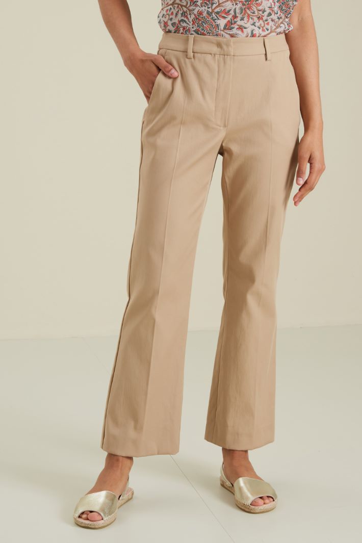 Pantaloni in cotone  - NOCCIOLA - Fashion Market - 2