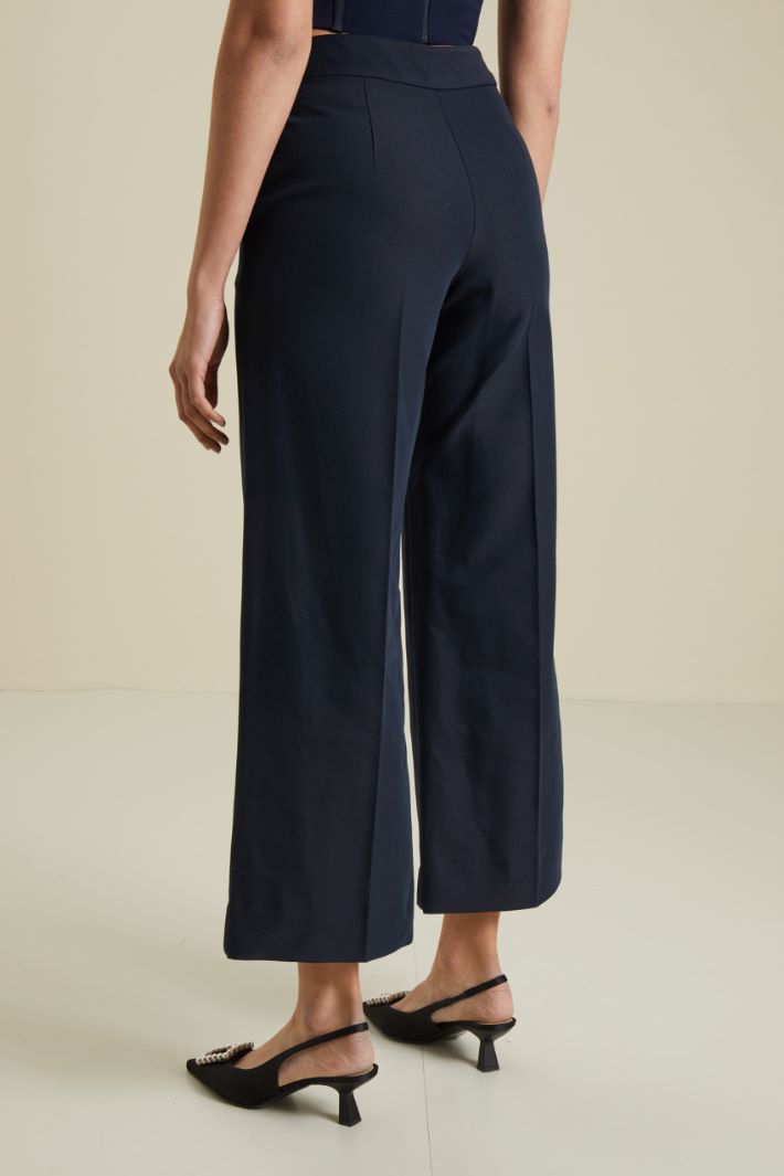 Pantaloni in cotone e viscosa Fashion Market - 4