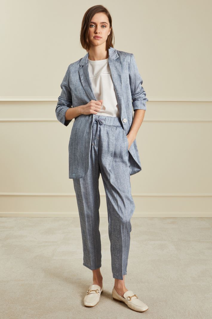 Blazer morbido in raso Fashion Market