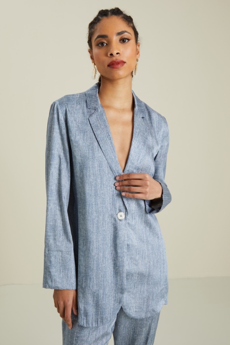 Blazer morbido in raso Fashion Market