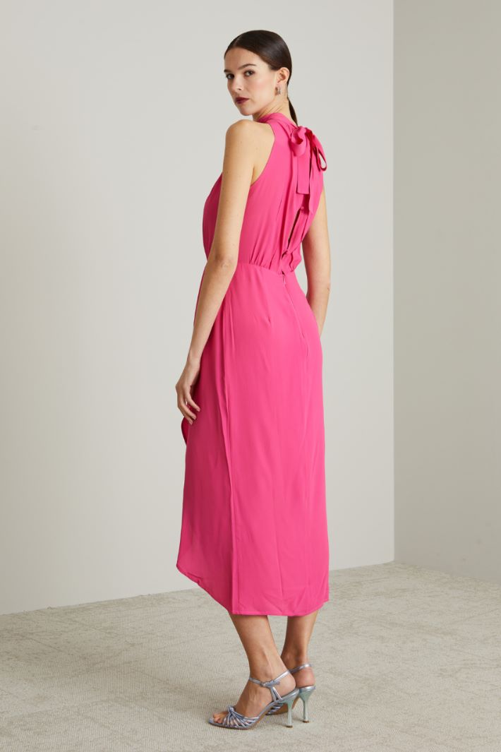 Abito in crépe de chine - FUCSIA - Fashion Market - 4